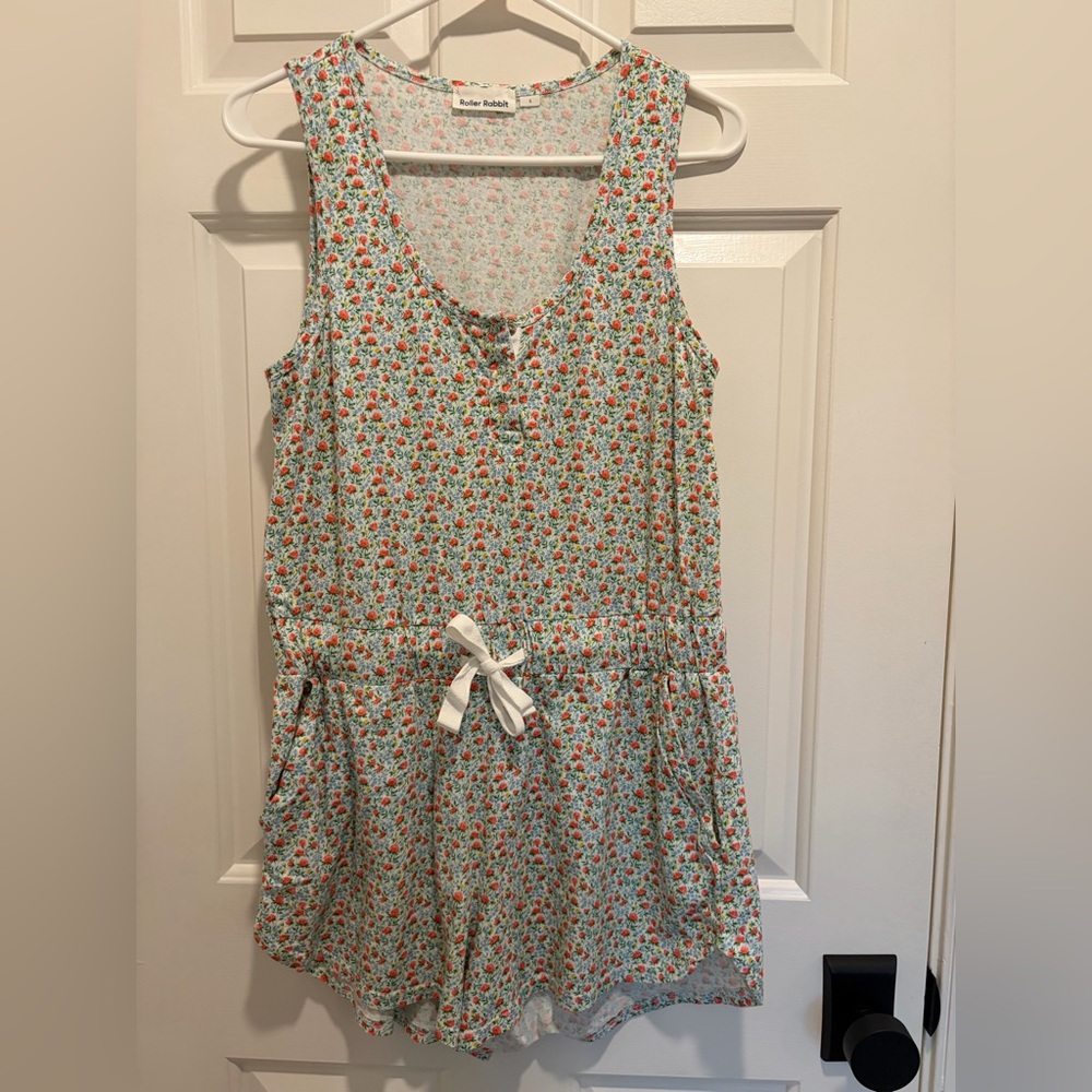 Roller Rabbit Floral Lounge Romper - Picture 2 of 6